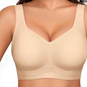 42D ( 3X ) Woman's Seamless Nude Bra NWT